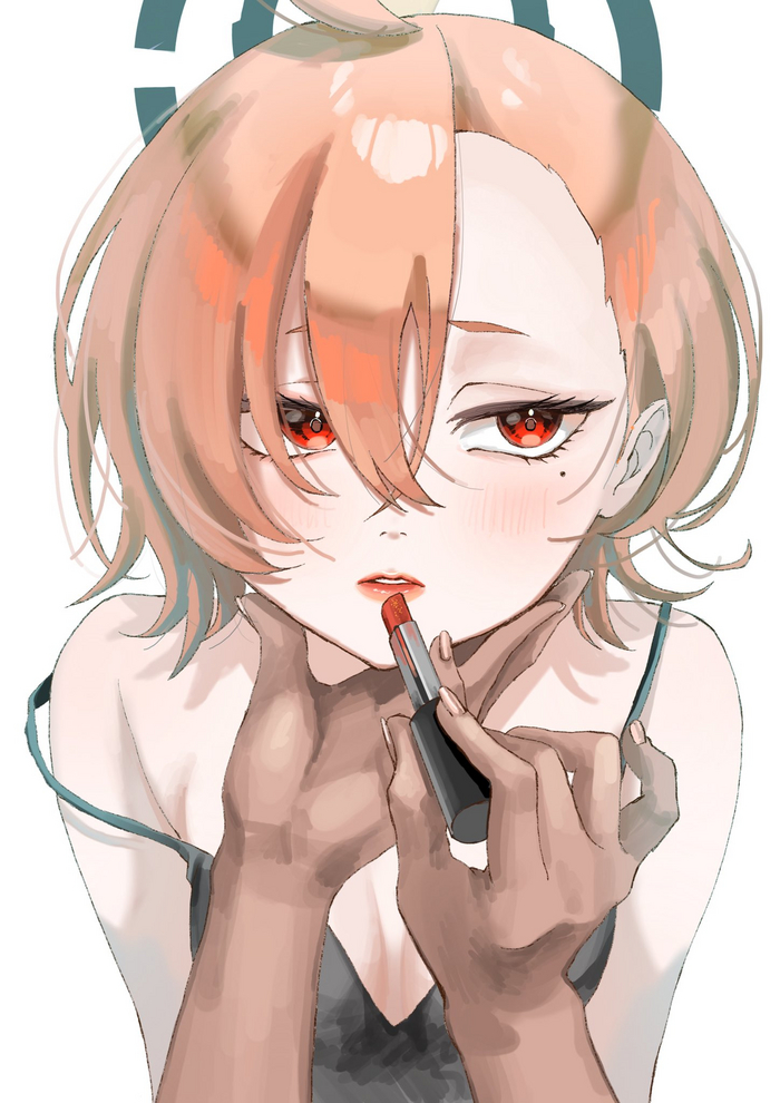   , Anime Art, Blue Archive, Mikamo Neru, Kakudate Karin,  
