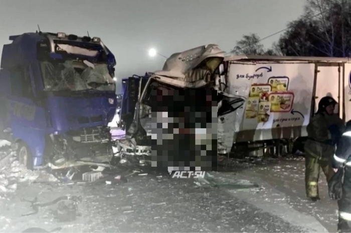 ДТП из четырех ТС под новосибирском