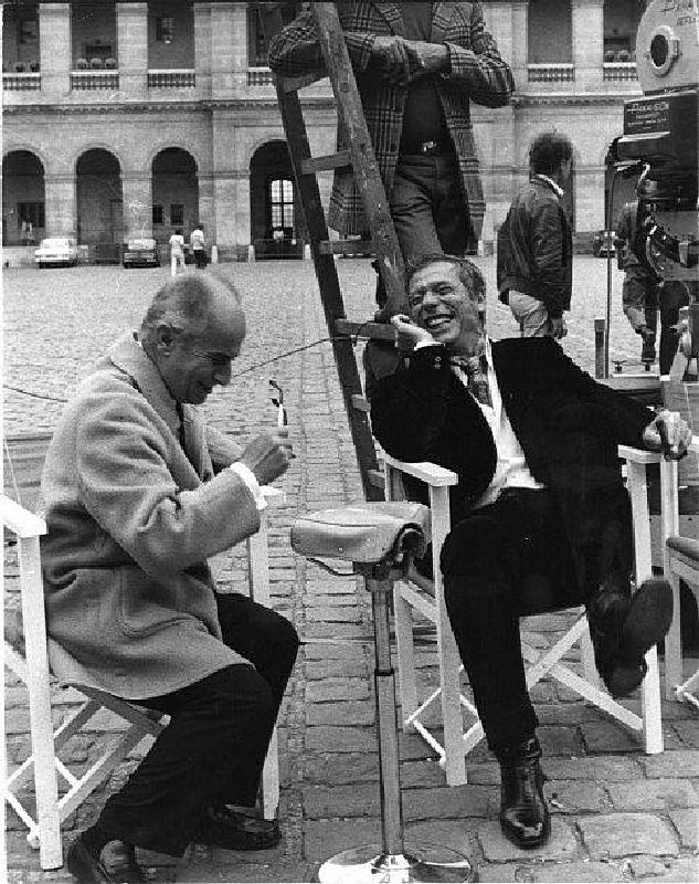 Луи де Фюнес и Ив Монтан