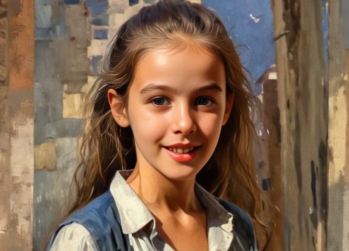 Примерно так, выглядит Софи в возрасте двенадцати лет.