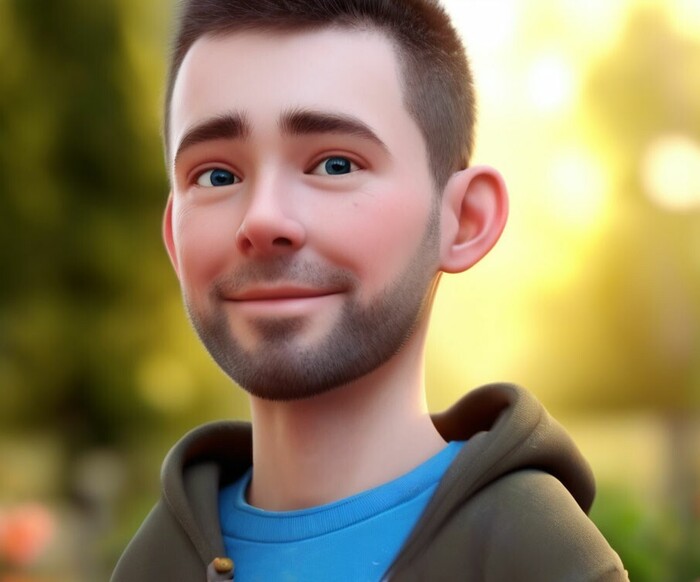 Примерно так, выглядит взрослый Дима.