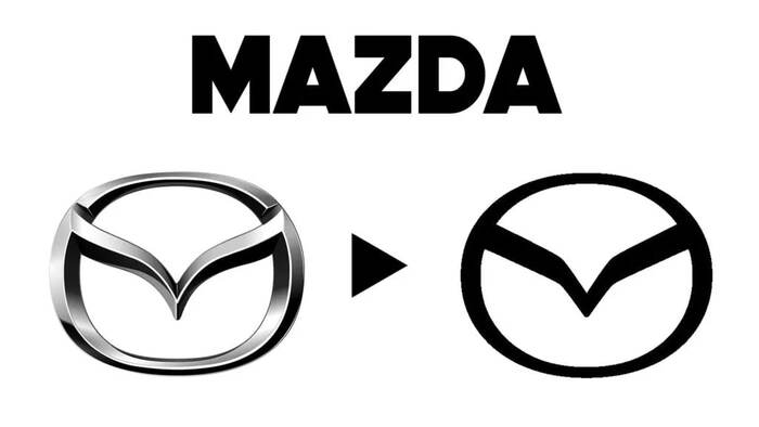 Неделю назад Mazda впервые за почти 30 лет изменила дизайн логотипа - сплющила его и убрала трехмерность