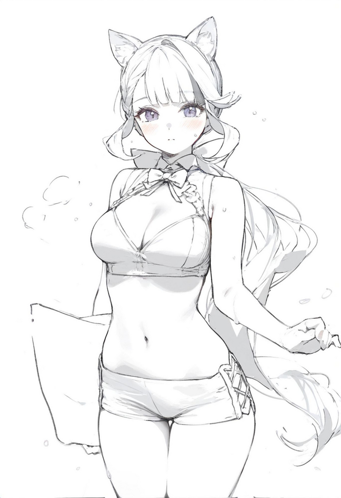  Genshin Impact, Lynette (Genshin Impact), , , , , Anime Art, Animal Ears,  