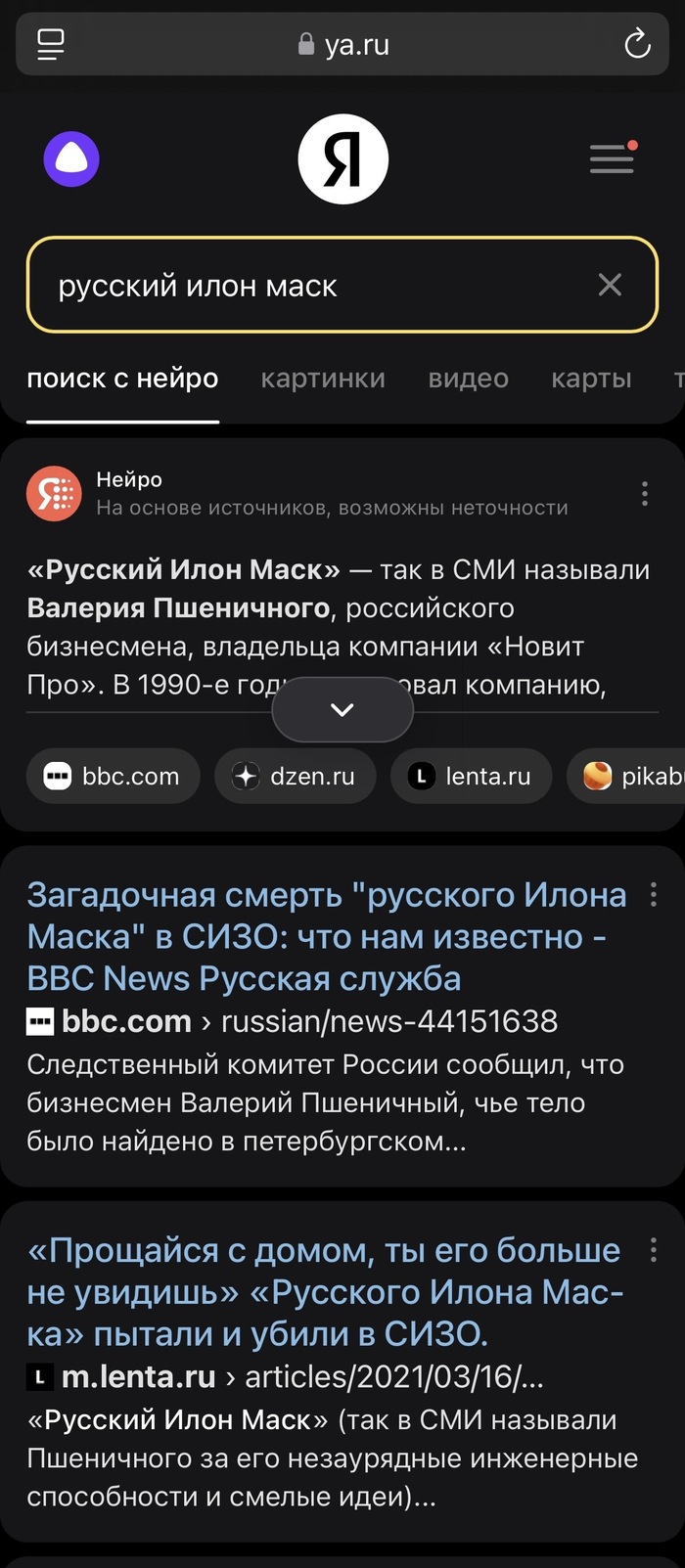 Ответ на пост «Нужен русский Маск»
