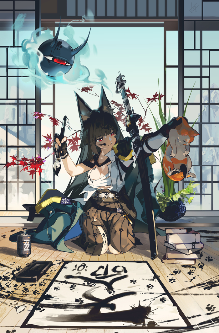  , Anime Art, , , Zenless Zone Zero, Hoshimi Miyabi (zzz), Animal Ears, , , 