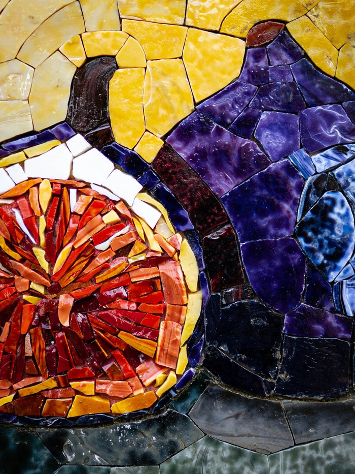 Смальта позволяет сделать очень яркие цвета