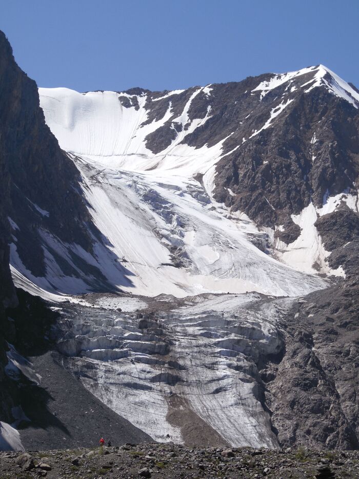 Ущелье Актру. Ледник