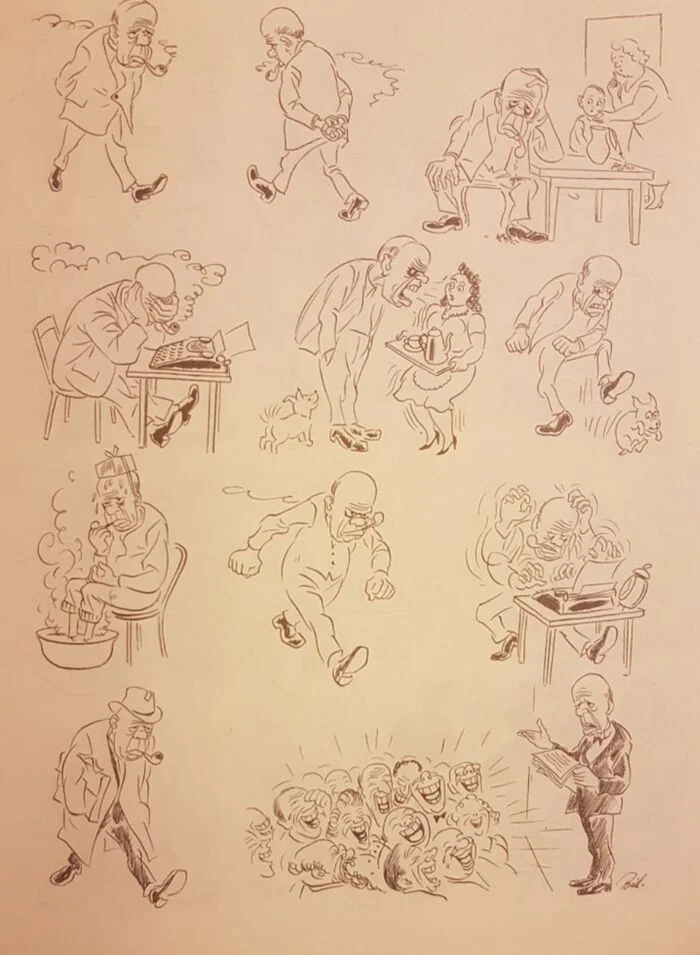 Humorist - Images, Caricature, Herluf Bidstrup, Humorist