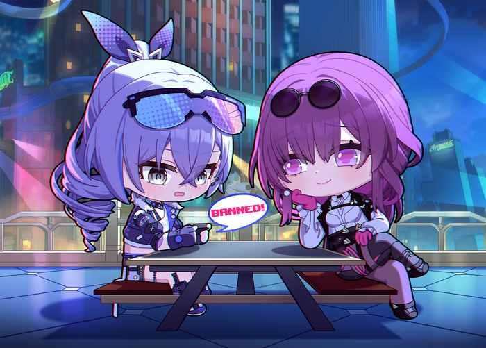     ) Anime Art, , , , Honkai: Star Rail, Silver Wolf (Honkai: Star Rail), Kafka (Honkai: Star Rail)