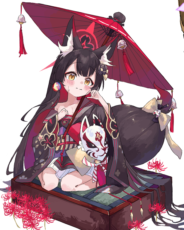    , Anime Art, Blue Archive, Kosaka Wakamo, Loli, Animal Ears, 