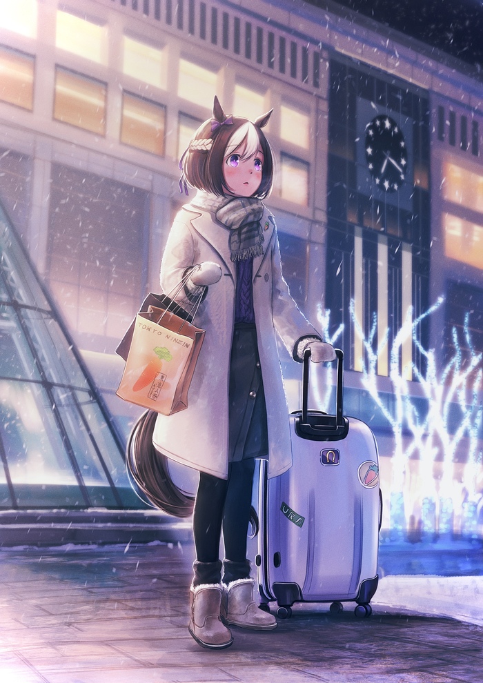    , Anime Art, Uma Musume Pretty Derby, Special Week, Animal Ears, 
