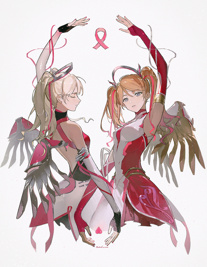 Pink Mercy Blizzard, Overwatch, Mercy, , Akihare