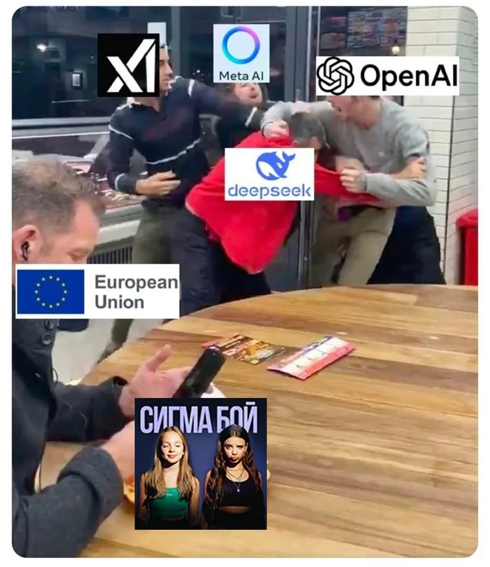 Europe as always - Politics, Memes, Memes, Humor, Humor, Openai, Deepseek, Deepseek, Artificial Intelligence, Collage