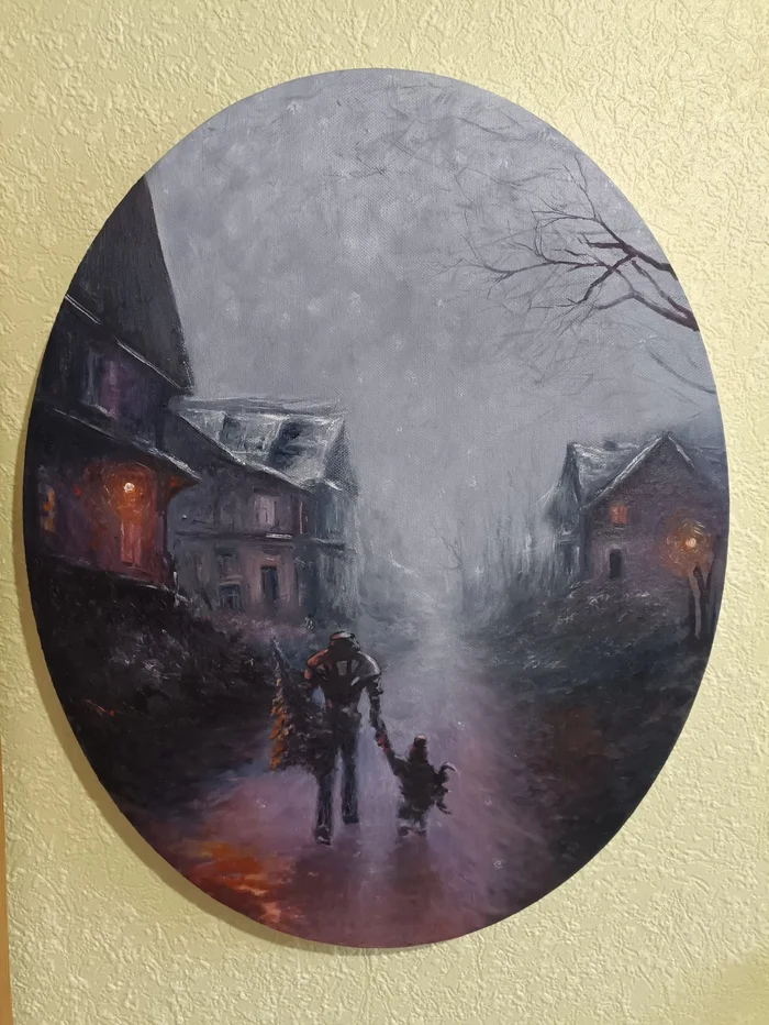Road movie in pictures - My, Modern Art, Artist, Canvas, Oil painting, Author's painting, Painting, Painting, Landscape, Longpost