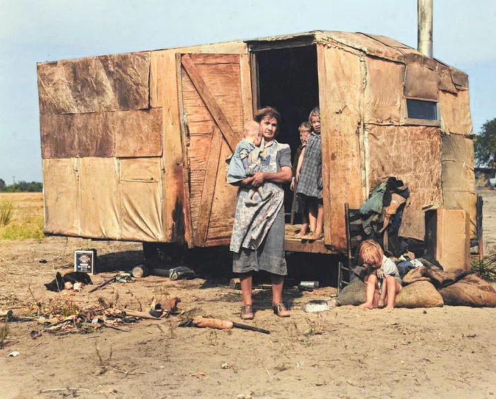 Подборка интересных и необычных фотографий из США. 20 раскрашенных фотографий ХХ века. Часть XVI Старое фото, Историческое фото, Фотография, 20 век, США, Колоризация, Длиннопост