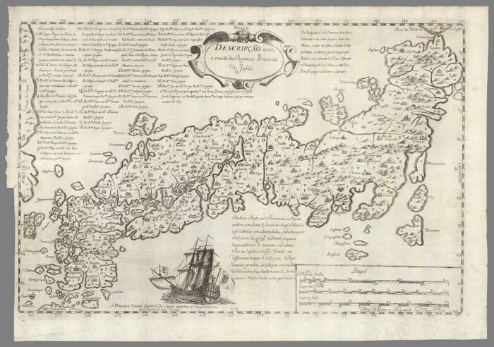 Карта Японии, 1748 г