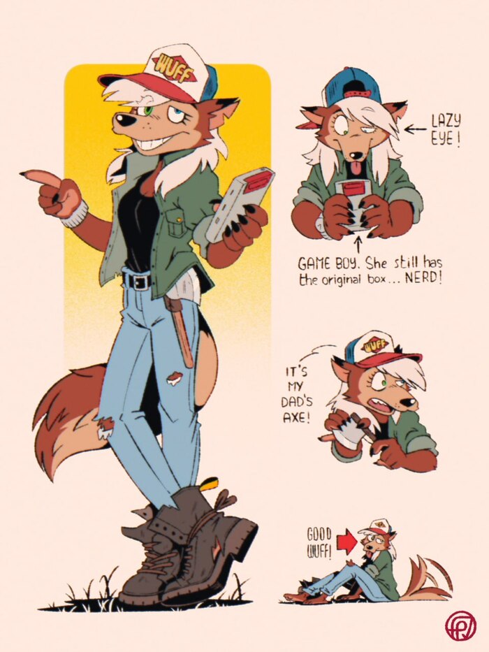  fox-pop , , Fox-pop, Furry wolf, Furry Fox, Game Boy Original, , 