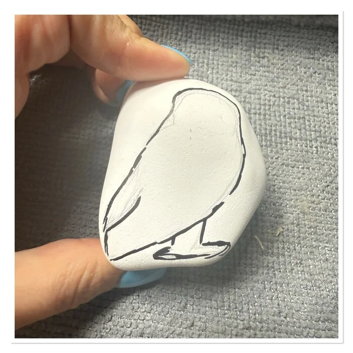 Owl Buklya from cacholong - My, Needlework, Needlework with process, Friday tag is mine, With your own hands, Stone carving, White, Owl, Polar owl, Beech, Harry Potter, Longpost