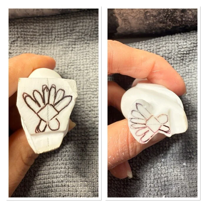 Owl Buklya from cacholong - My, Needlework, Needlework with process, Friday tag is mine, With your own hands, Stone carving, White, Owl, Polar owl, Beech, Harry Potter, Longpost