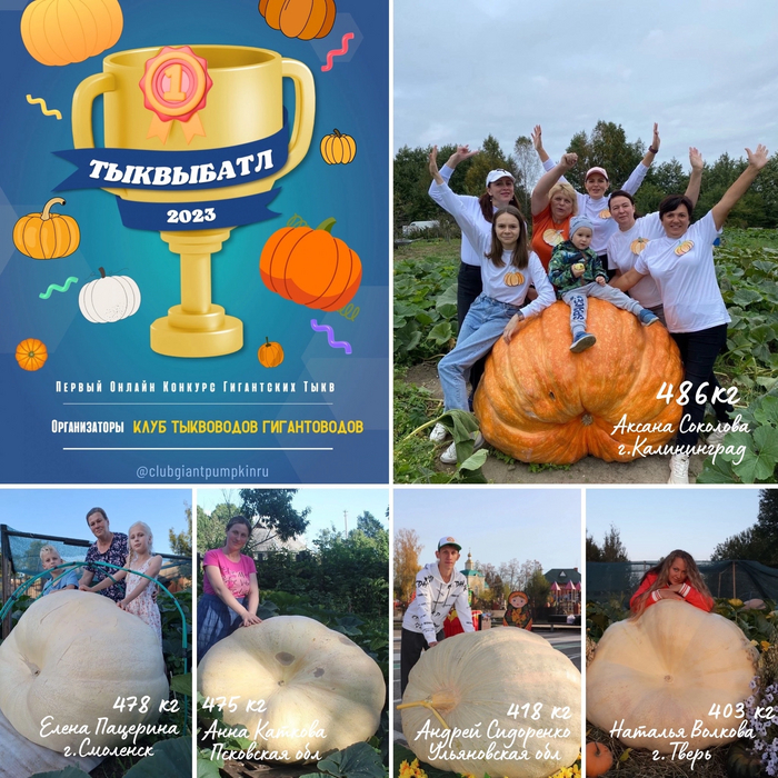 Соревнование гигантских тыкв в 2023 году