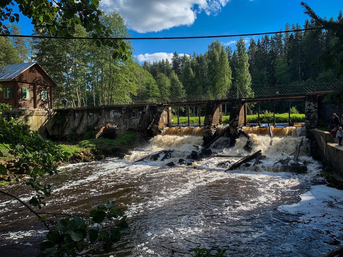 Финская плоти на реке Волчья