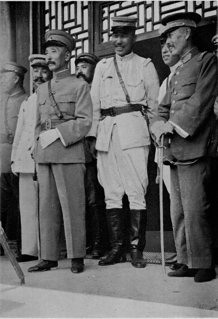 Сходка милитаристов, создавших Армию Умиротворения Китая - союз Севера на пути Гоминьдана.