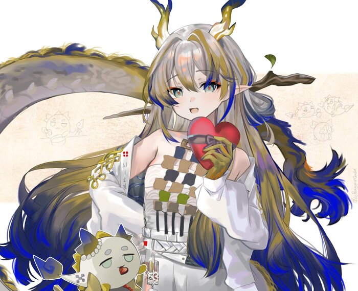 Shu Anime Art, , Arknights, Shu (Arknights), , 14  -   