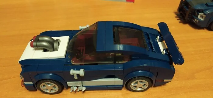 Comparison of 2 cars, 1 without container, the other in container - Lego, Constructor, Car, Dust, Comparison, Container, Analogue, Longpost