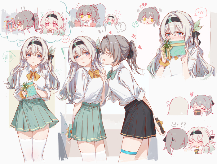  Anime Art, , Stelle (Honkai: Star Rail), Firefly (Honkai: Star Rail), Honkai: Star Rail, Yajuu, Seifuku, 