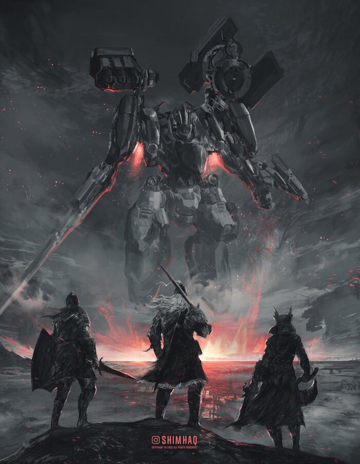      ? Shimhaq98, , Fromsoftware, Dark Souls, Bloodborne, , Game Art, Armored Core