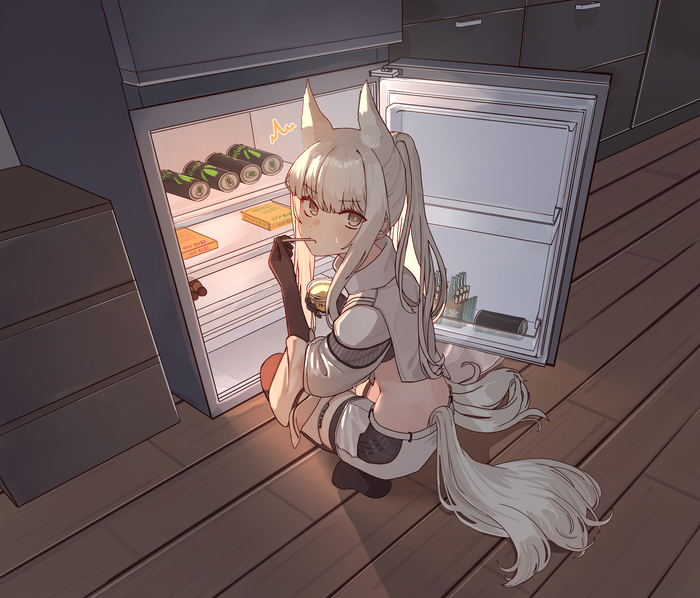 ! Arknights, Platinum, Animal Ears, Anime Art, Game Art, , , ,  