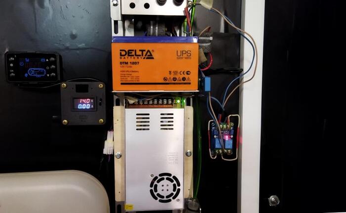 Монтажный комплект Установил БП и блок аварийного включения АКБ для автономного отопителя INGF