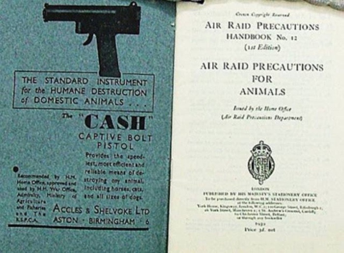 Брошюра с советами по умерщвлению домашних питомцев.