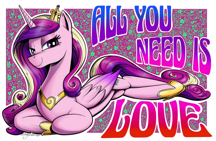 All you need My Little Pony, Princess Cadance, Andypriceart