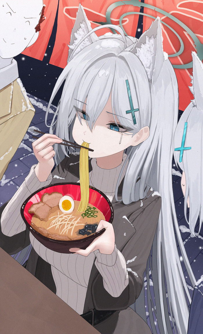 ,   , Anime Art, Blue Archive, Sensei (Blue Archive), Shiroko Terror, Sunaookami Shiroko, Animal Ears, 