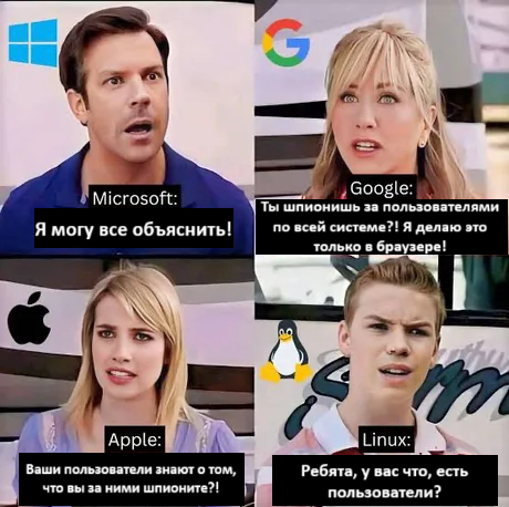   ,   , Microsoft, Google, Apple, Linux,  , Telegram ()