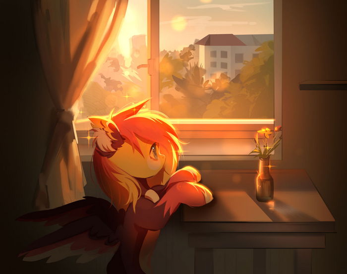 Поняшка у окошка