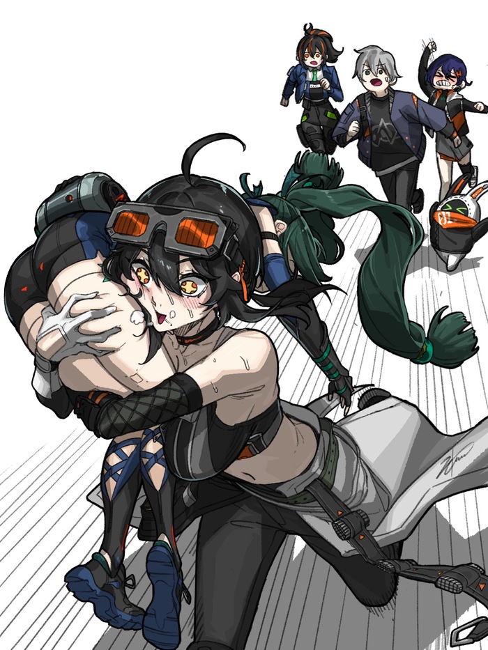 ! ! ! ! , , Anime Art, Zenless Zone Zero, Qingyi (zzz), Grace Howard (zzz), Zhu Yuan (zzz), Wise (zzz), Belle (zzz), , Game Art