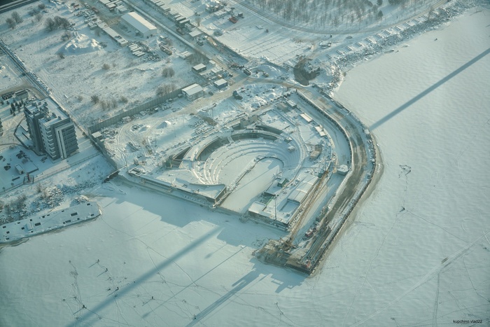 Строительство стоянки для корабля «Полтава»