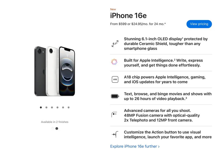 IPhone 16e:      ? Apple, iPhone, Iphone SE 4, , 