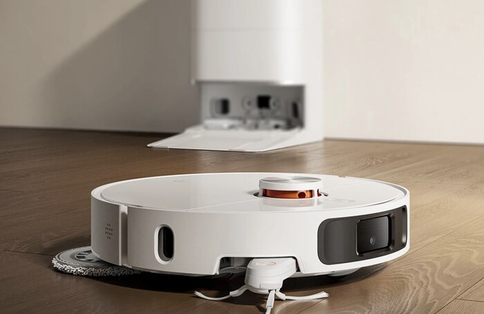Робот-пылесос XIAOMI MIJIA M40 OMNI со станцией самоочистки (влажная уборка, сушка, контейнеры для воды, подключение к водопроводу)