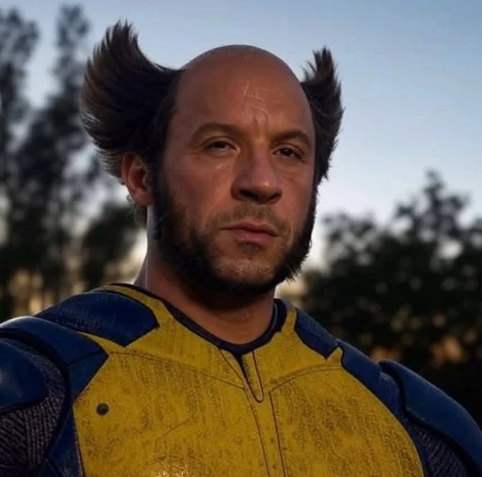 Bald-faced - Vin Diesel, Wolverine (X-Men), Neural Networks, Neural network art