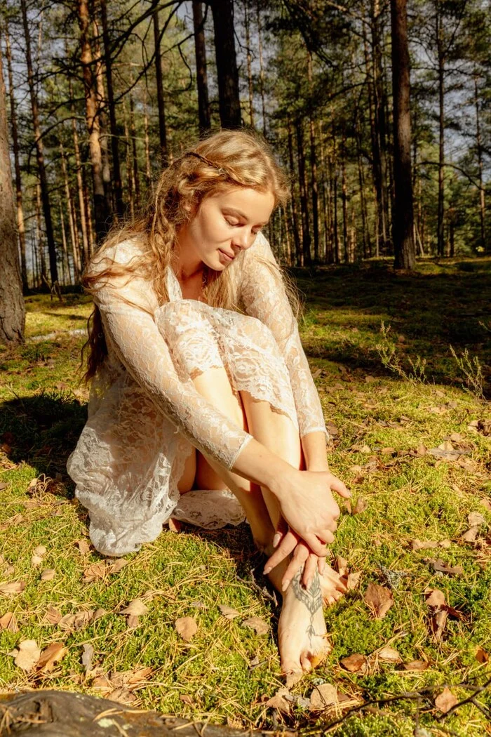 Modest - My, Girls, Blonde, Girl with tattoo, Professional shooting, Telegram (link)