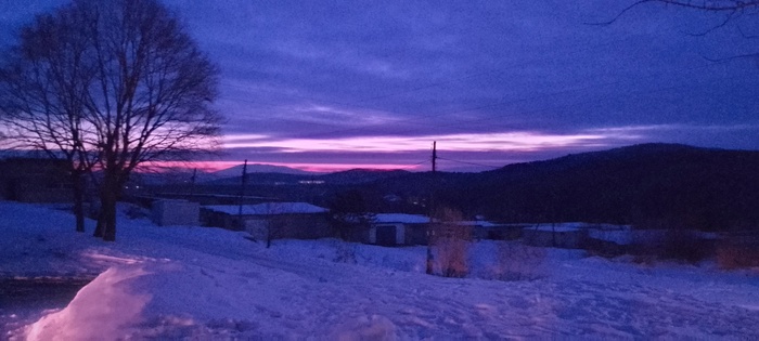 Утро в Приморском крае.