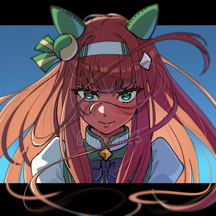 Silence Suzuka , Anime Art, Uma Musume Pretty Derby, Silence Suzuka, Animal Ears