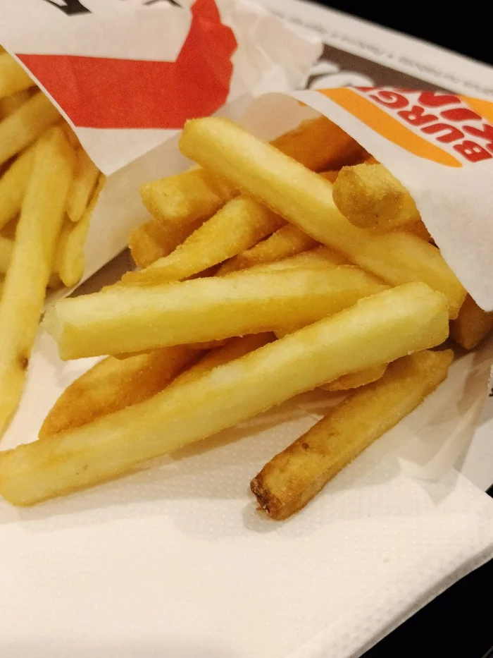 Comparison of French fries in 4 fast food restaurants - My, Fast food, Comparison, Personal experience, Public catering, Tasty and period, Rostix, Burger King, Longpost