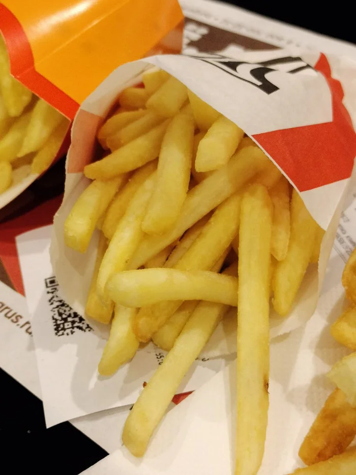 Comparison of French fries in 4 fast food restaurants - My, Fast food, Comparison, Personal experience, Public catering, Tasty and period, Rostix, Burger King, Longpost