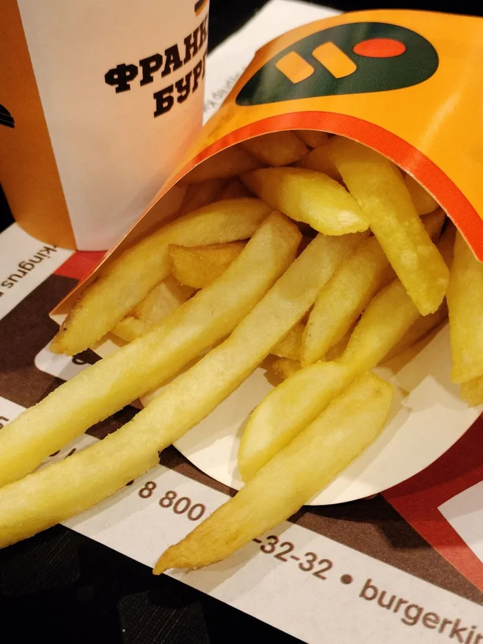 Comparison of French fries in 4 fast food restaurants - My, Fast food, Comparison, Personal experience, Public catering, Tasty and period, Rostix, Burger King, Longpost