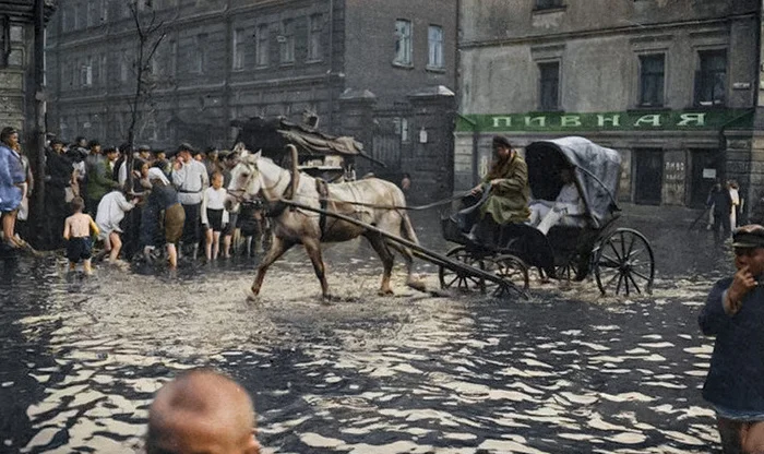 Жизнь Советской Москвы в 20-е годы. 20 раскрашенных фотографий. Часть II Историческое фото, Старое фото, 20 век, История города, Москва, Столица, 1920-е, Колоризация, Длиннопост