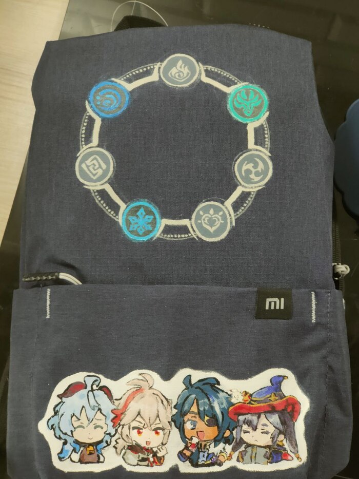 Вот итоговый результат, также на нём висел брелок крио глаза бога.